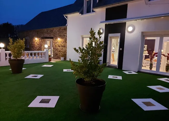 Les De Veronique, Chez Veronique Olive Alojamento de Acomodação e Pequeno-almoço Saint-Pair-sur-Mer